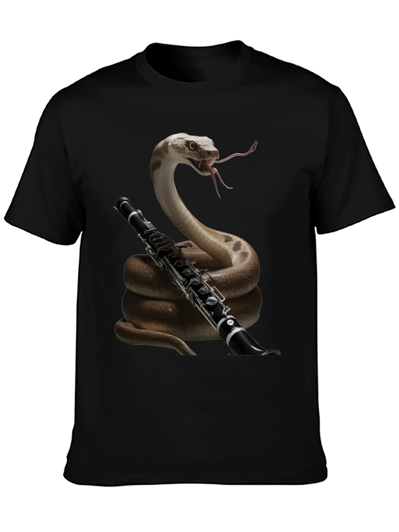 Snake Clarinet Player T-Shirt - Unique Music Lover Gift