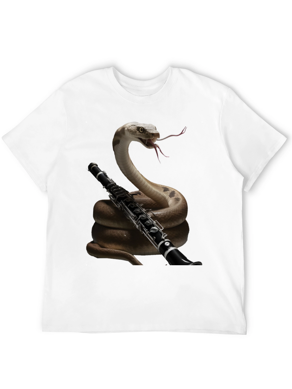 Snake Clarinet Player T-Shirt - Unique Music Lover Gift