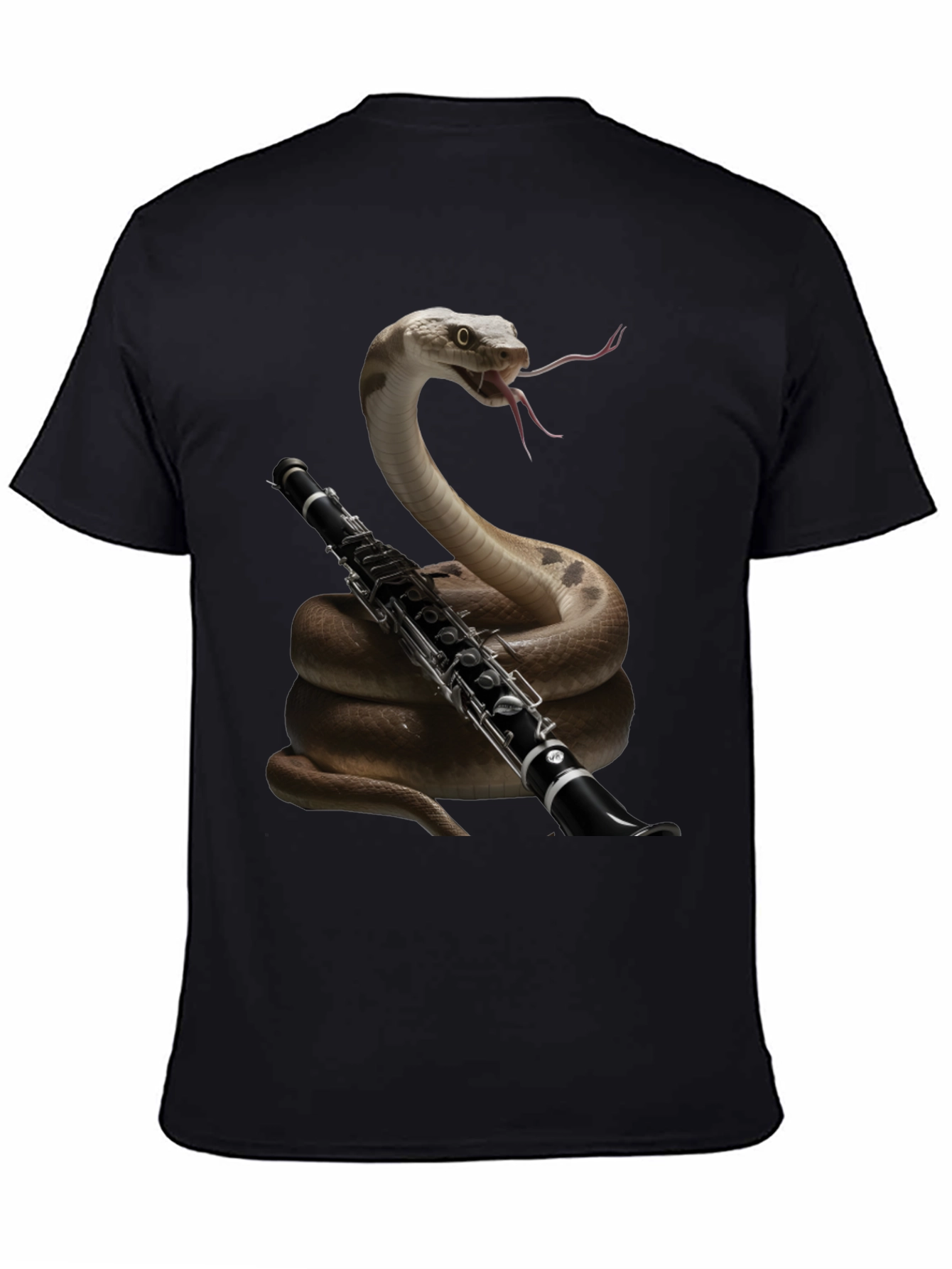 Snake Clarinet Player T-Shirt - Unique Music Lover Gift
