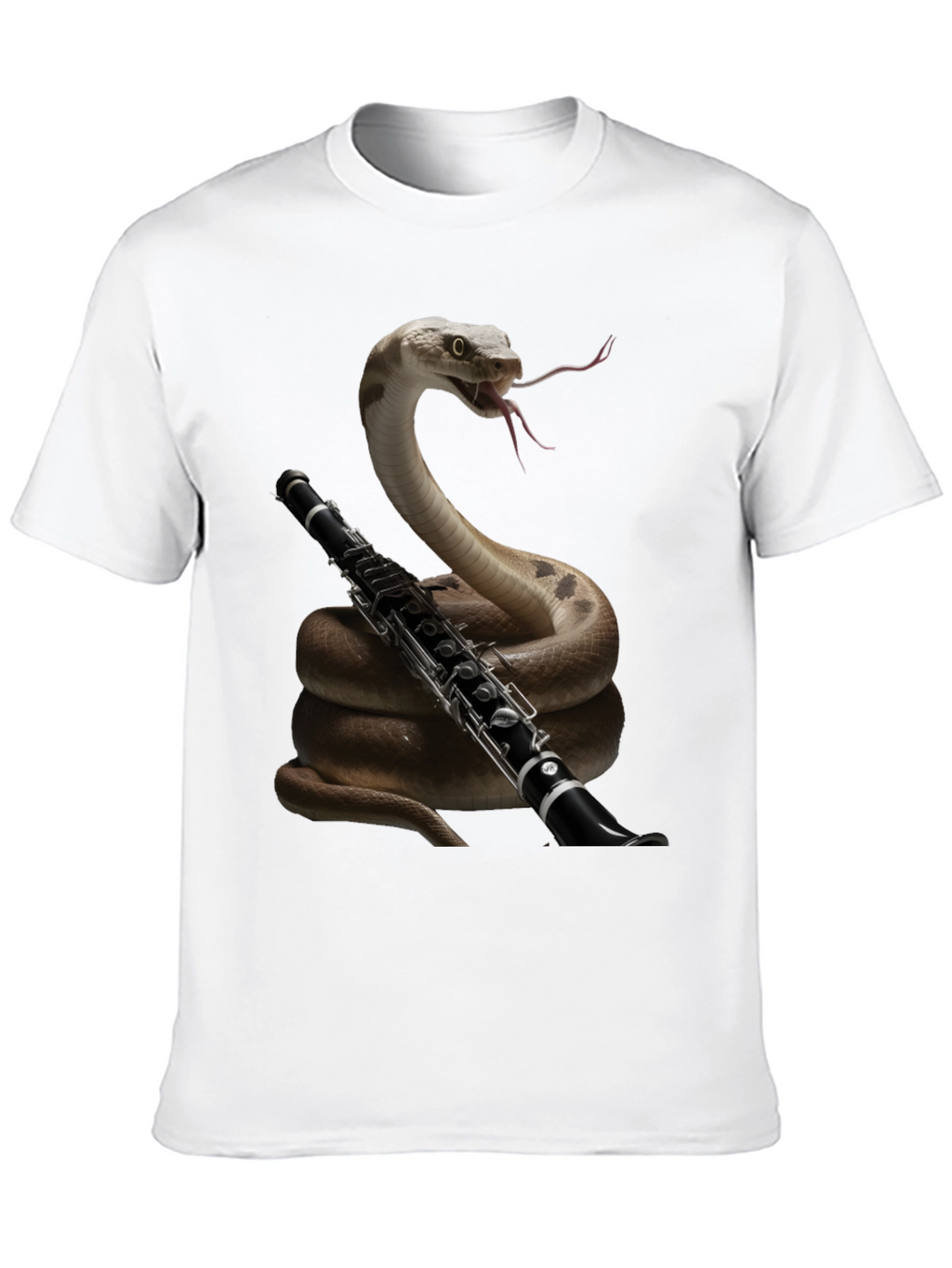 Snake Clarinet Player T-Shirt - Unique Music Lover Gift