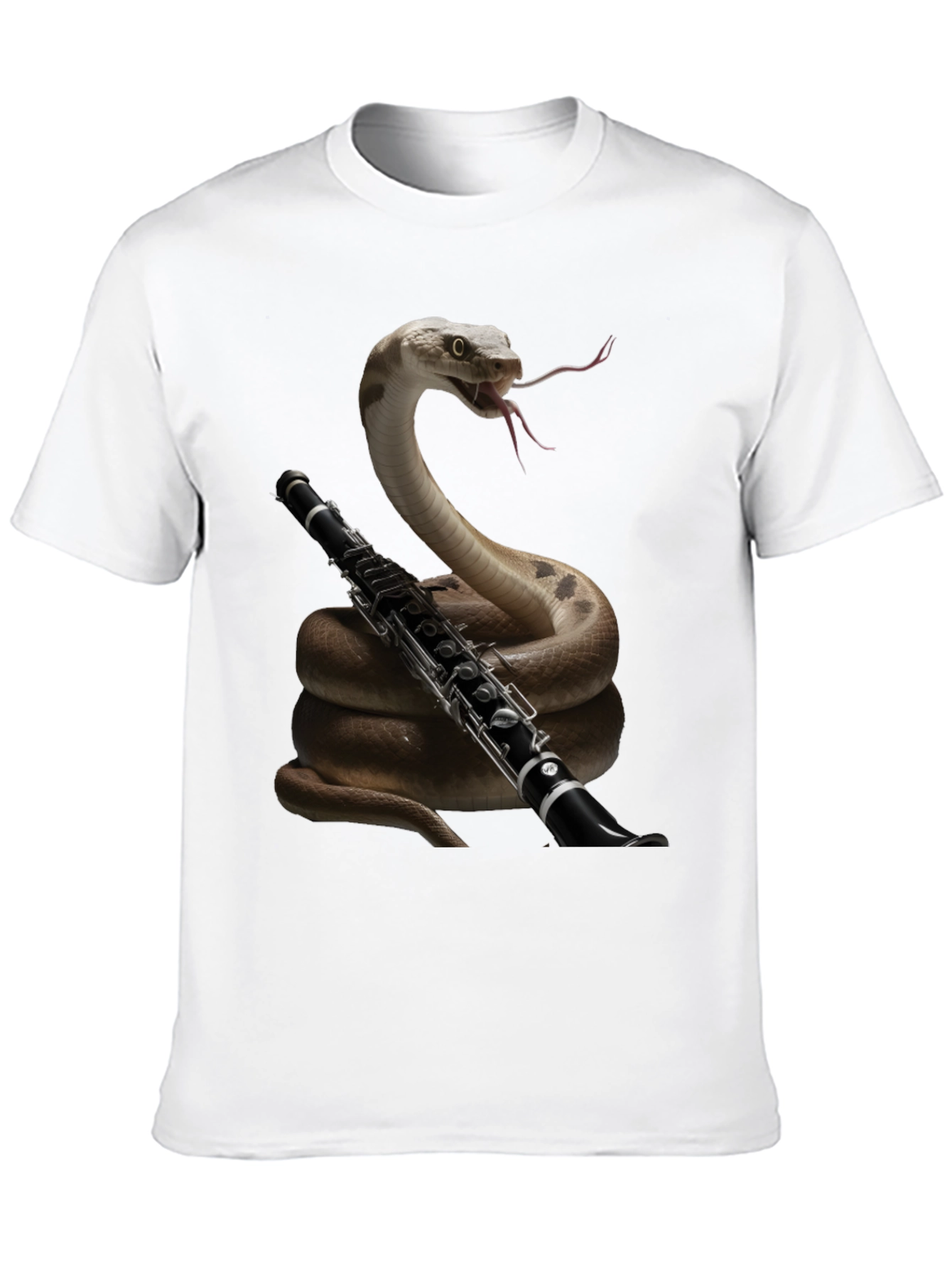 Snake Clarinet Player T-Shirt - Unique Music Lover Gift
