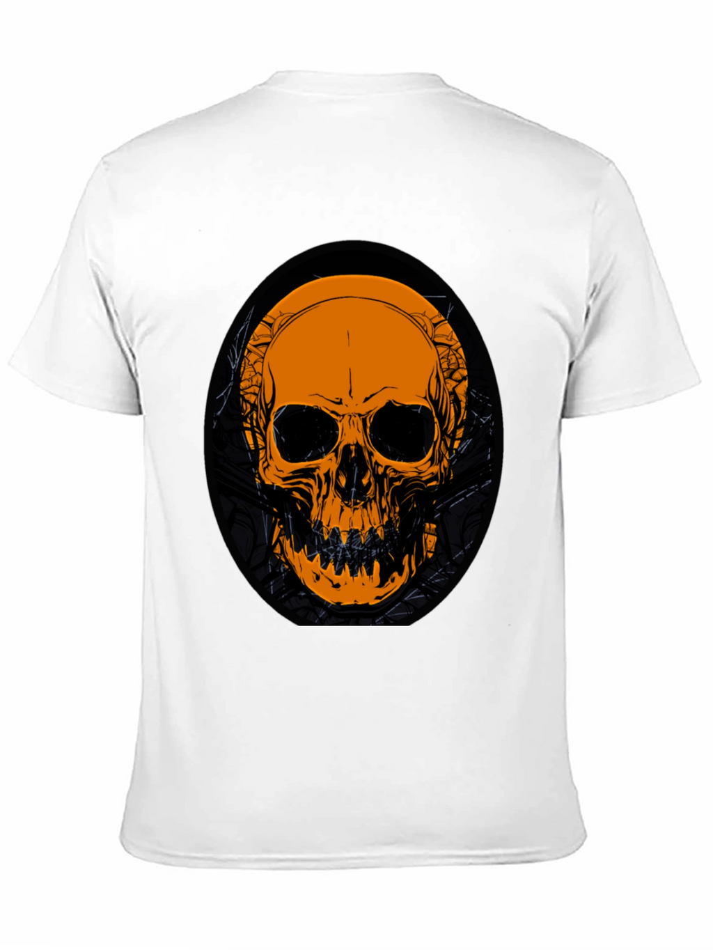 Skull Graphic Tee - Black Cotton T-Shirt