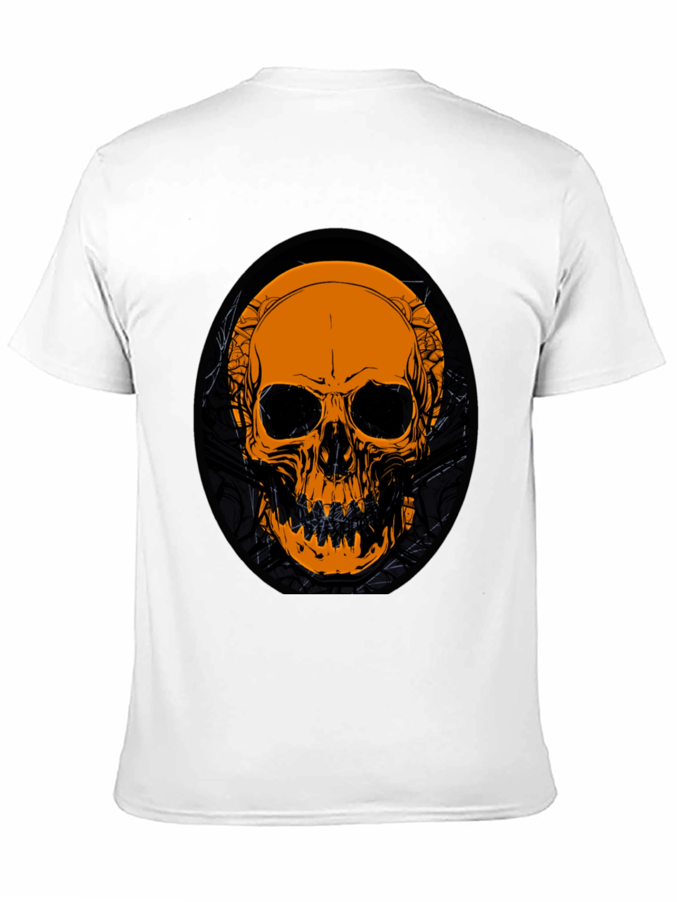 Skull Graphic Tee - Black Cotton T-Shirt
