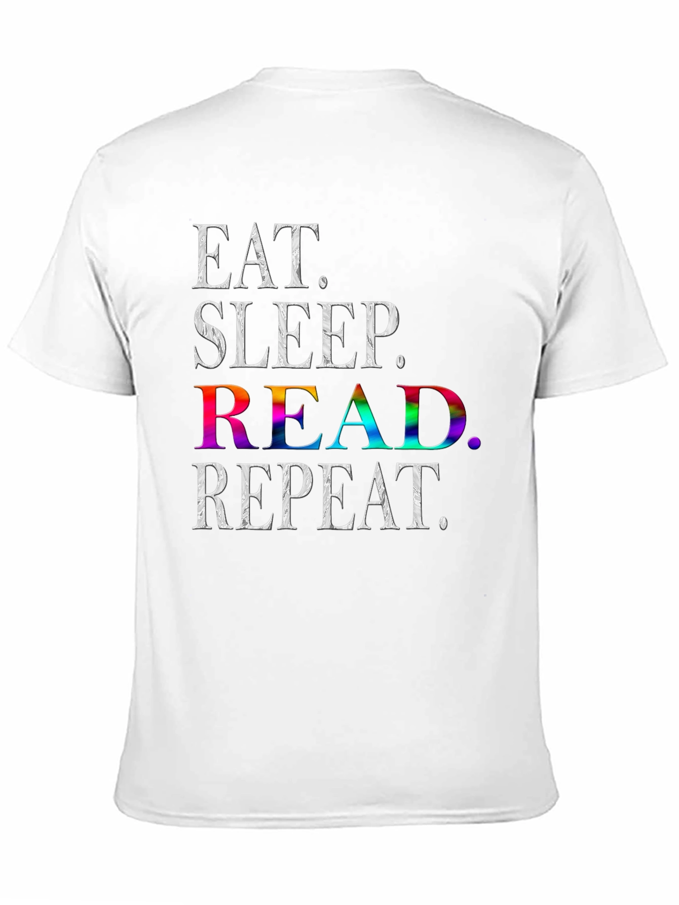 Eat Sleep Read Repeat T-Shirt - Book Lover Tee