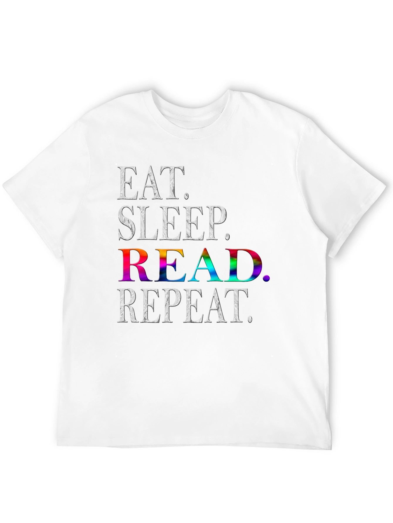 Eat Sleep Read Repeat T-Shirt - Book Lover Tee