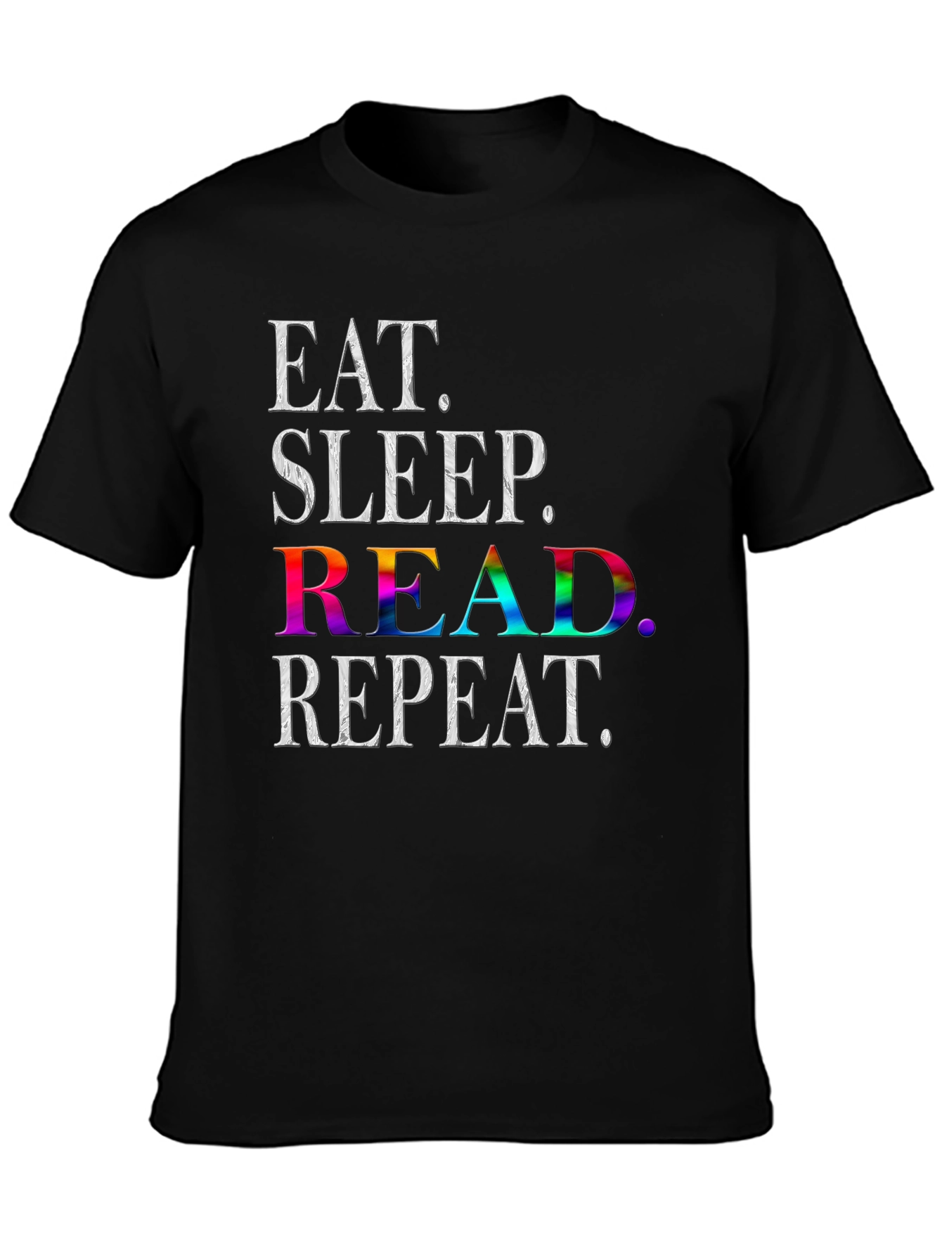 Eat Sleep Read Repeat T-Shirt - Book Lover Tee