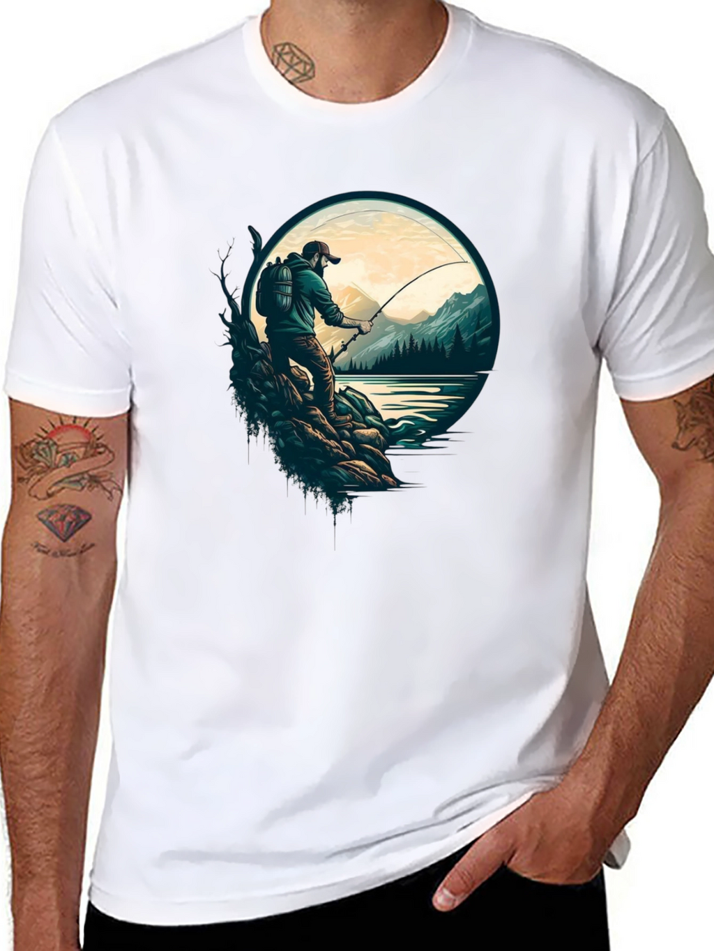 Fishing Graphic Tee - Nature Lovers T-Shirt