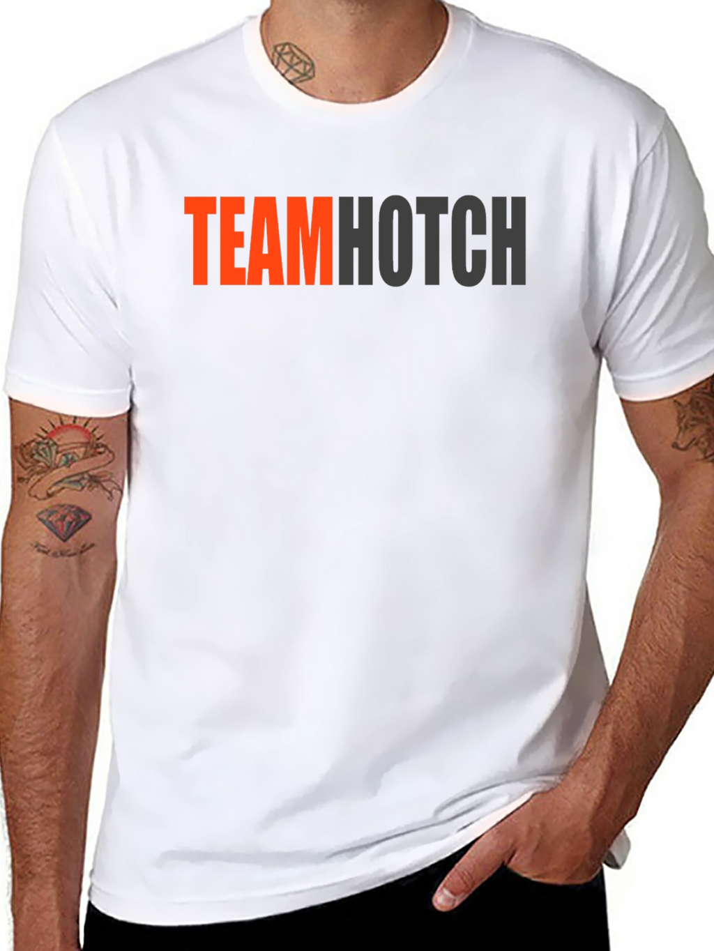 Team Hotch Black Crew Neck Graphic T-Shirt