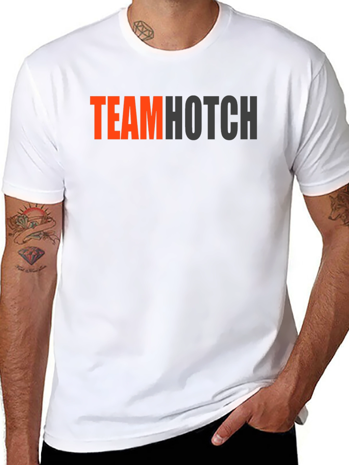 Team Hotch Black Crew Neck Graphic T-Shirt