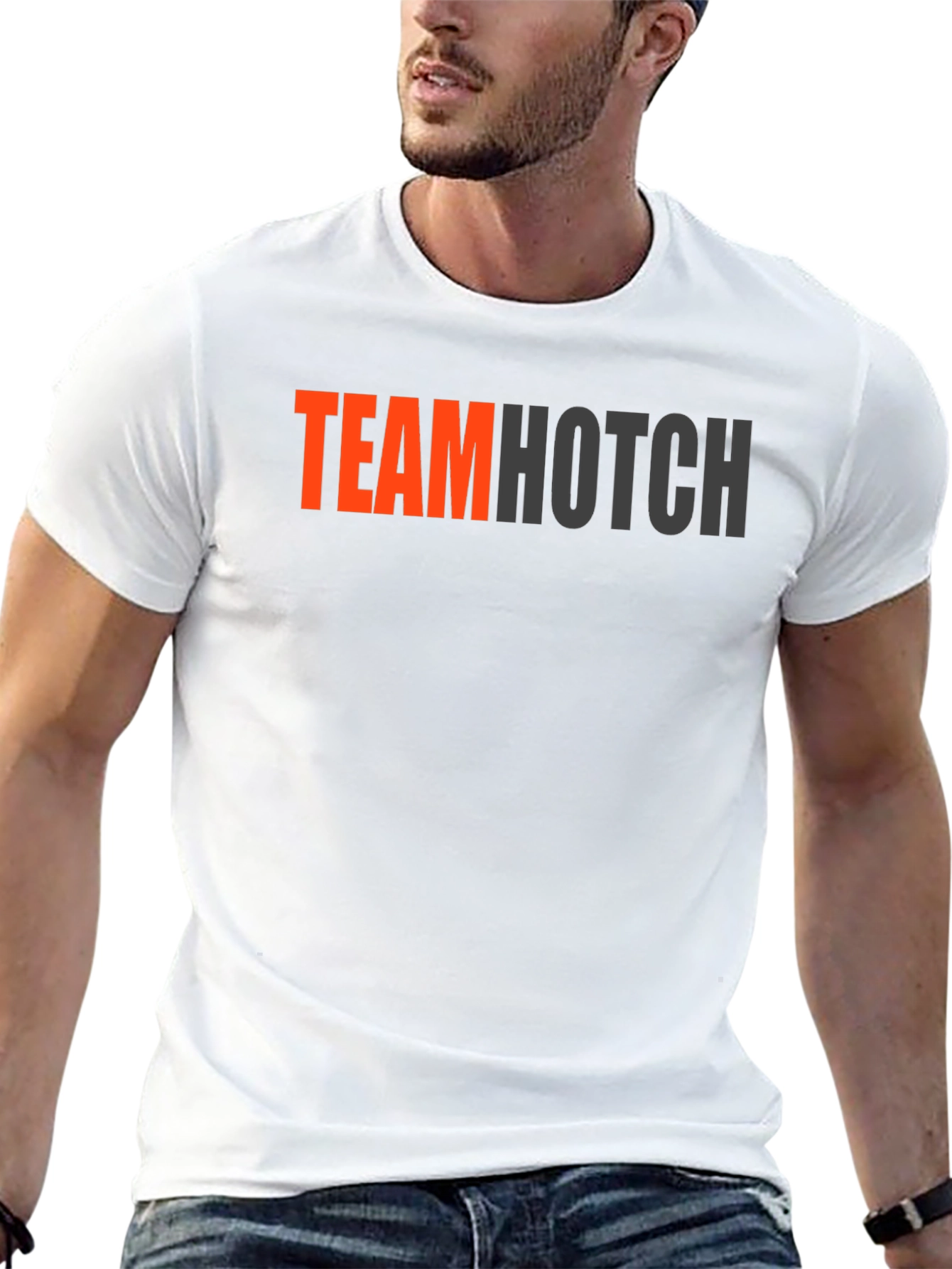 Team Hotch Black Crew Neck Graphic T-Shirt