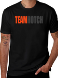Team Hotch Black Crew Neck Graphic T-Shirt