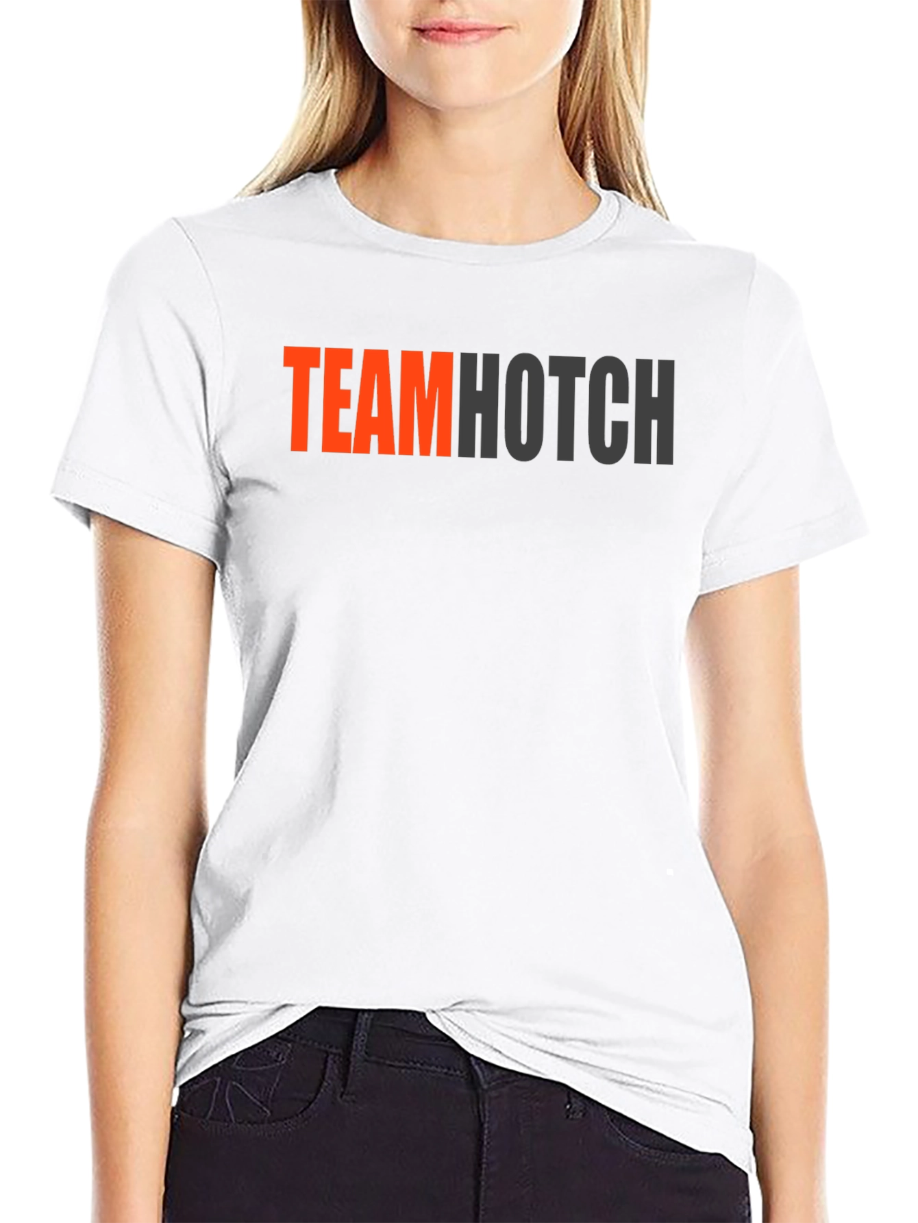 Team Hotch Black Crew Neck Graphic T-Shirt