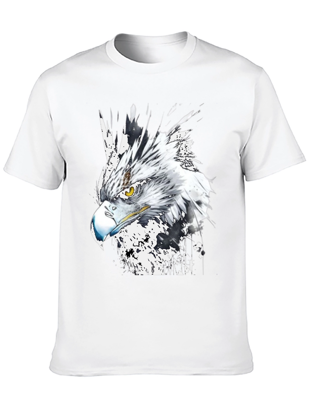 Eagle Graphic Print Crew Neck T-Shirt