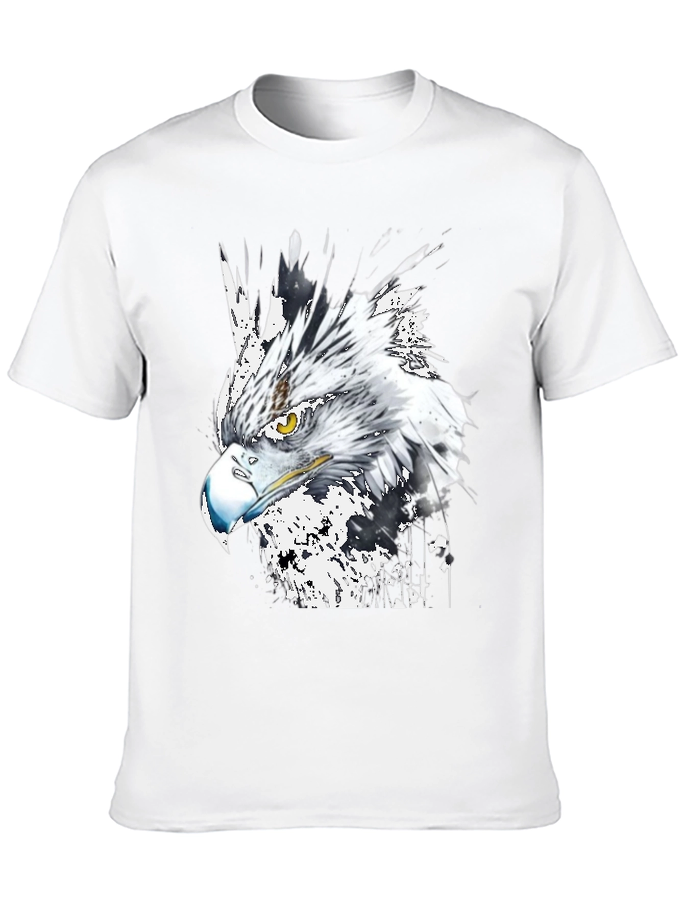 Eagle Graphic Print Crew Neck T-Shirt