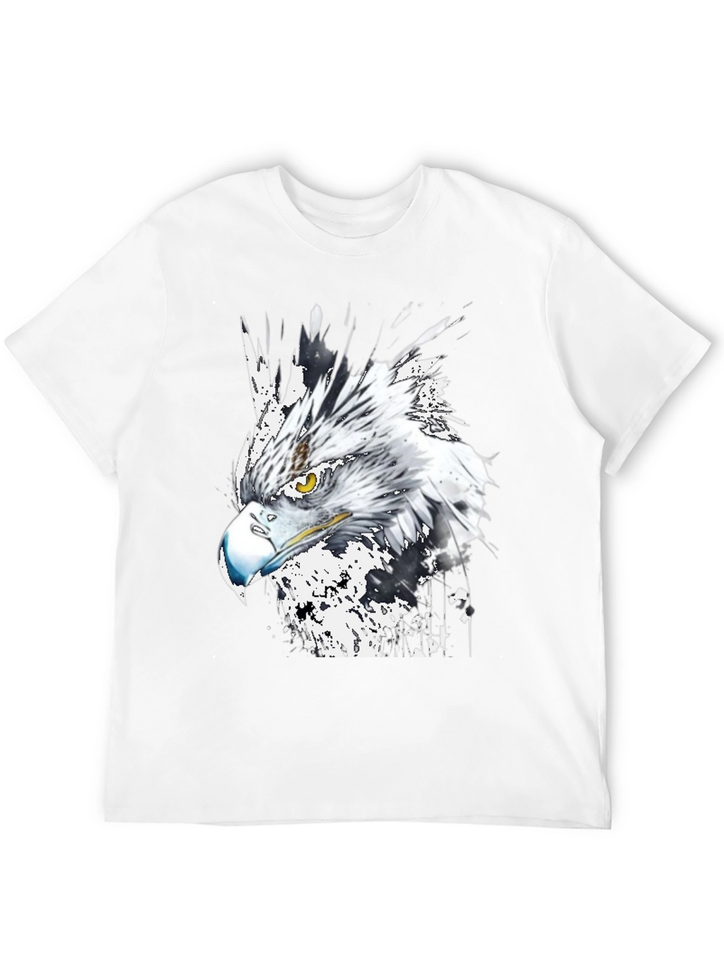 Eagle Graphic Print Crew Neck T-Shirt