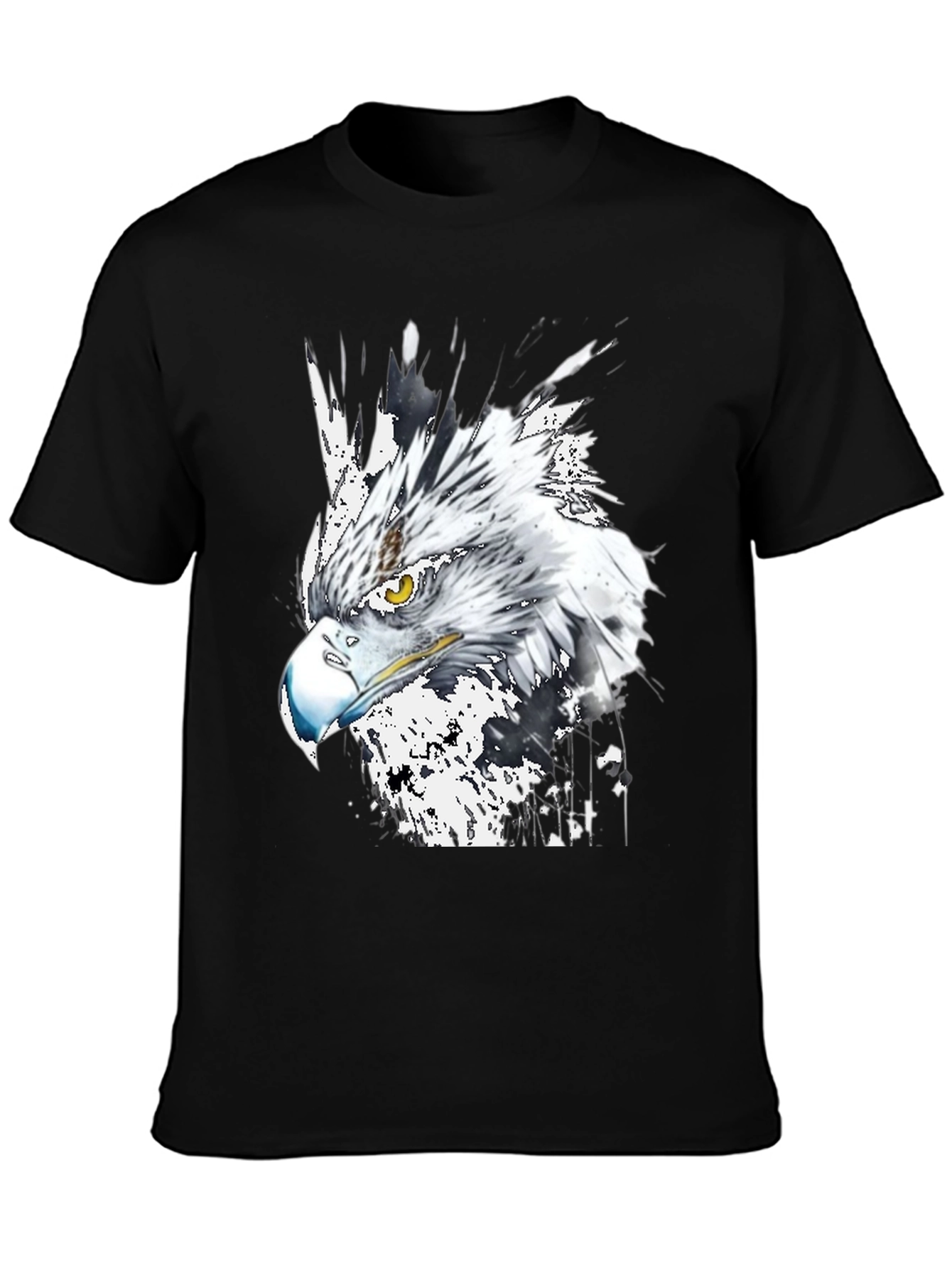 Eagle Graphic Print Crew Neck T-Shirt