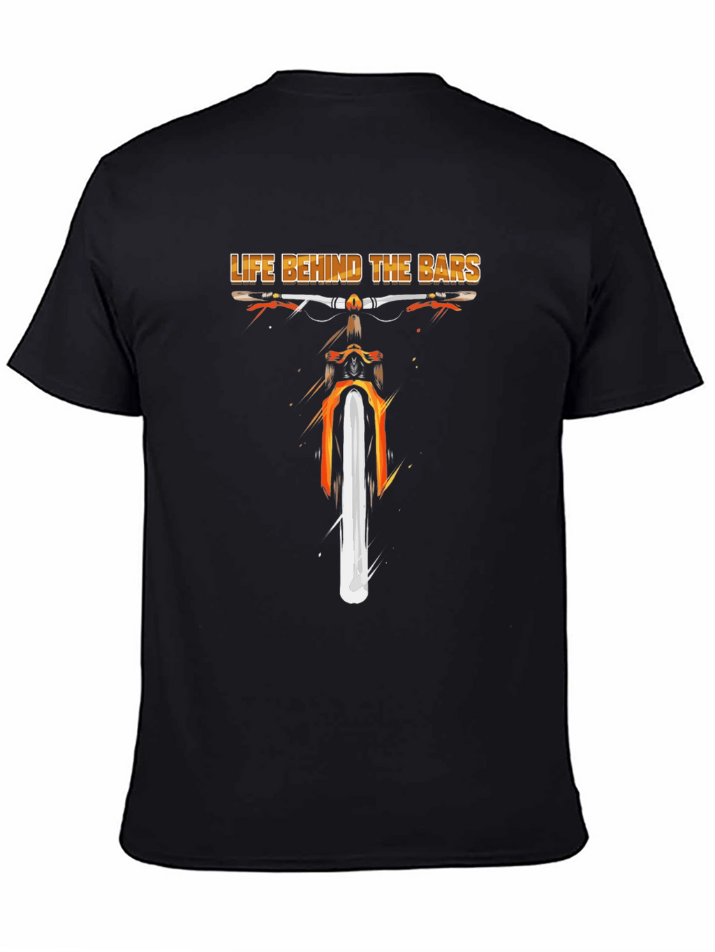 Life Behind Bars Bike Graphic Tee - Black