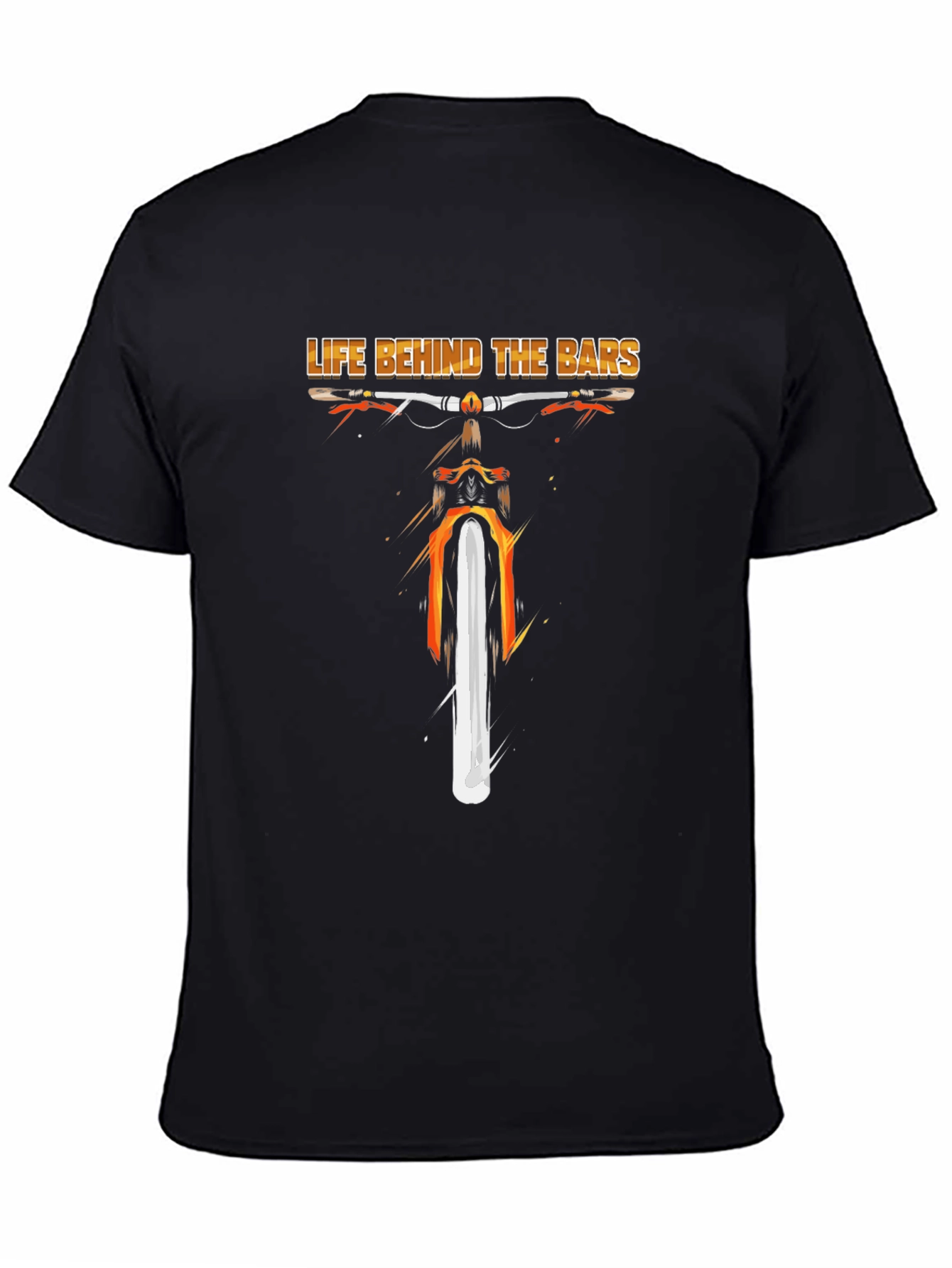 Life Behind Bars Bike Graphic Tee - Black