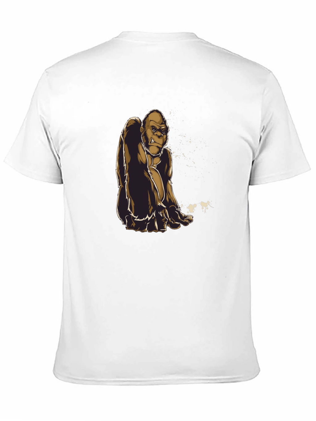 Gorilla Graphic Tee - Premium Black Cotton Shirt