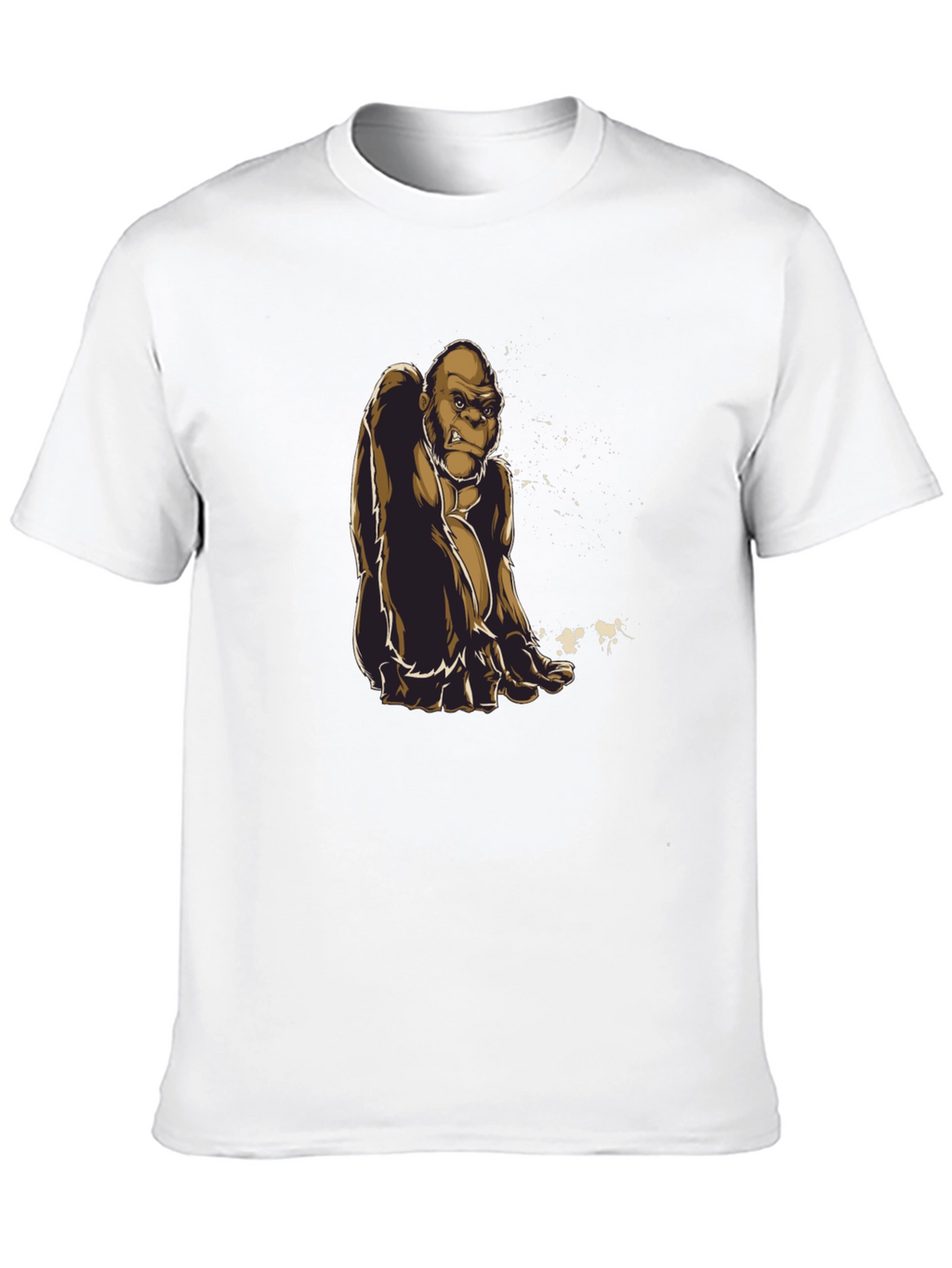 Gorilla Graphic Tee - Premium Black Cotton Shirt