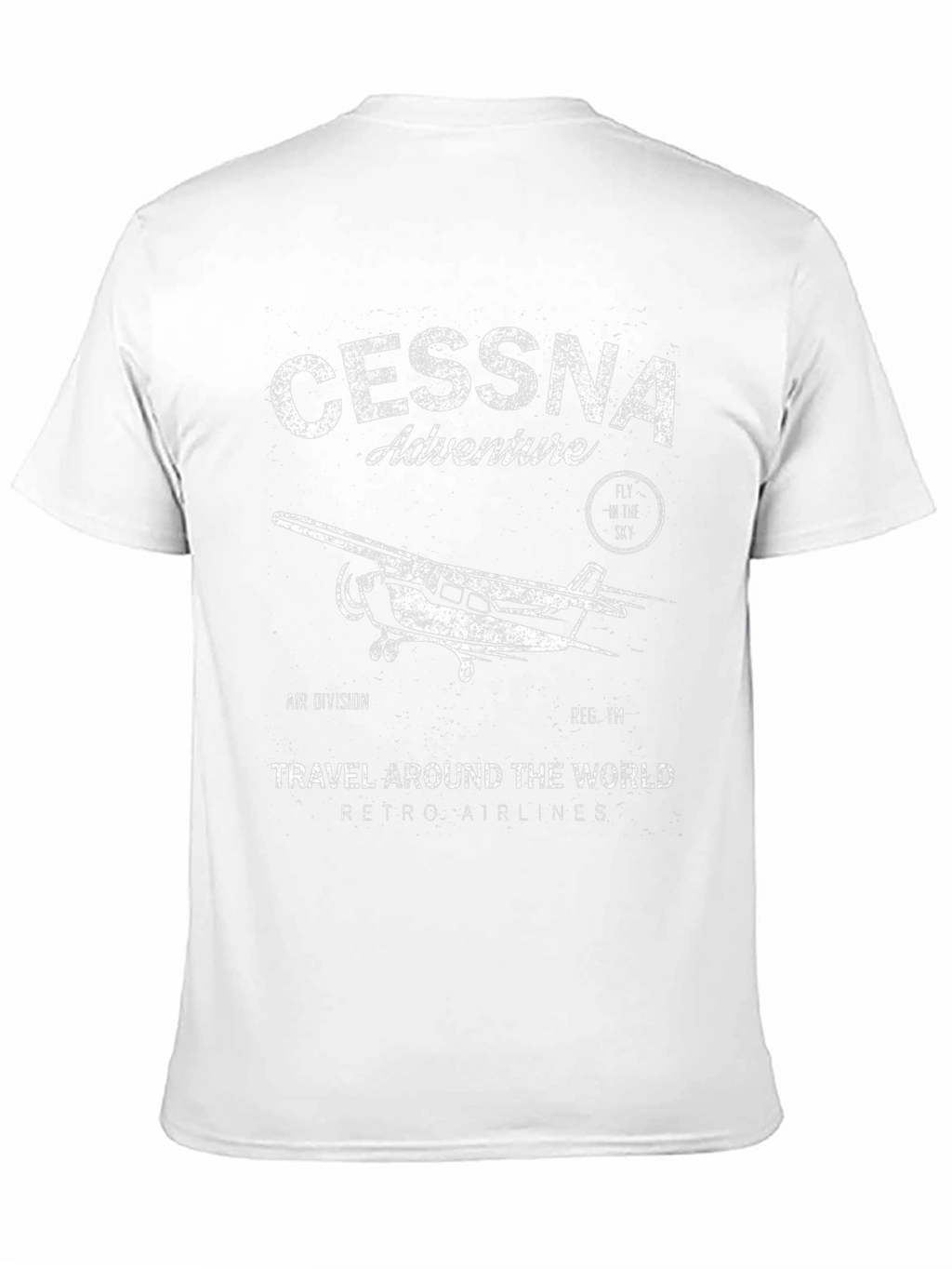 Cessna Adventure Retro Airlines Graphic T-Shirt