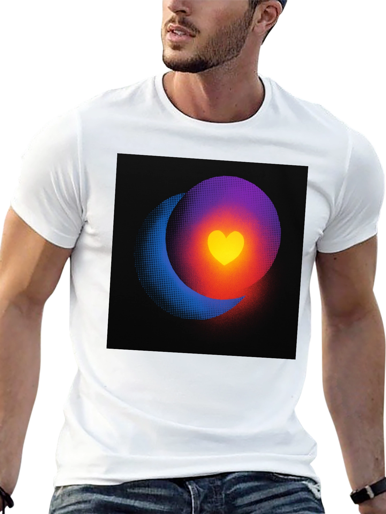 Heart Eclipse Black T-Shirt