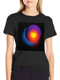 Heart Eclipse Black T-Shirt