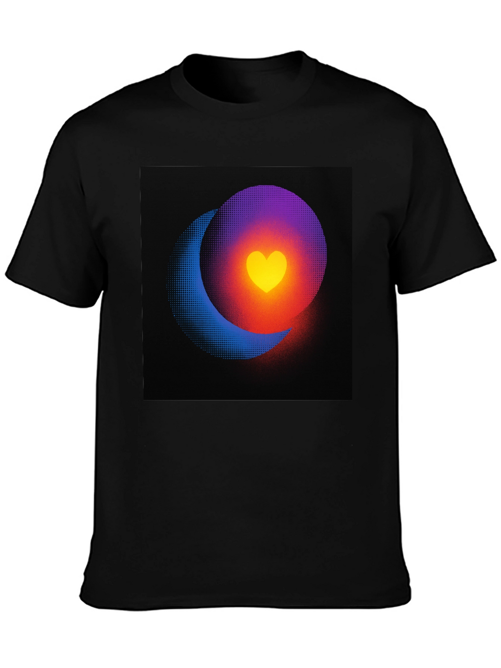 Heart Eclipse Black T-Shirt