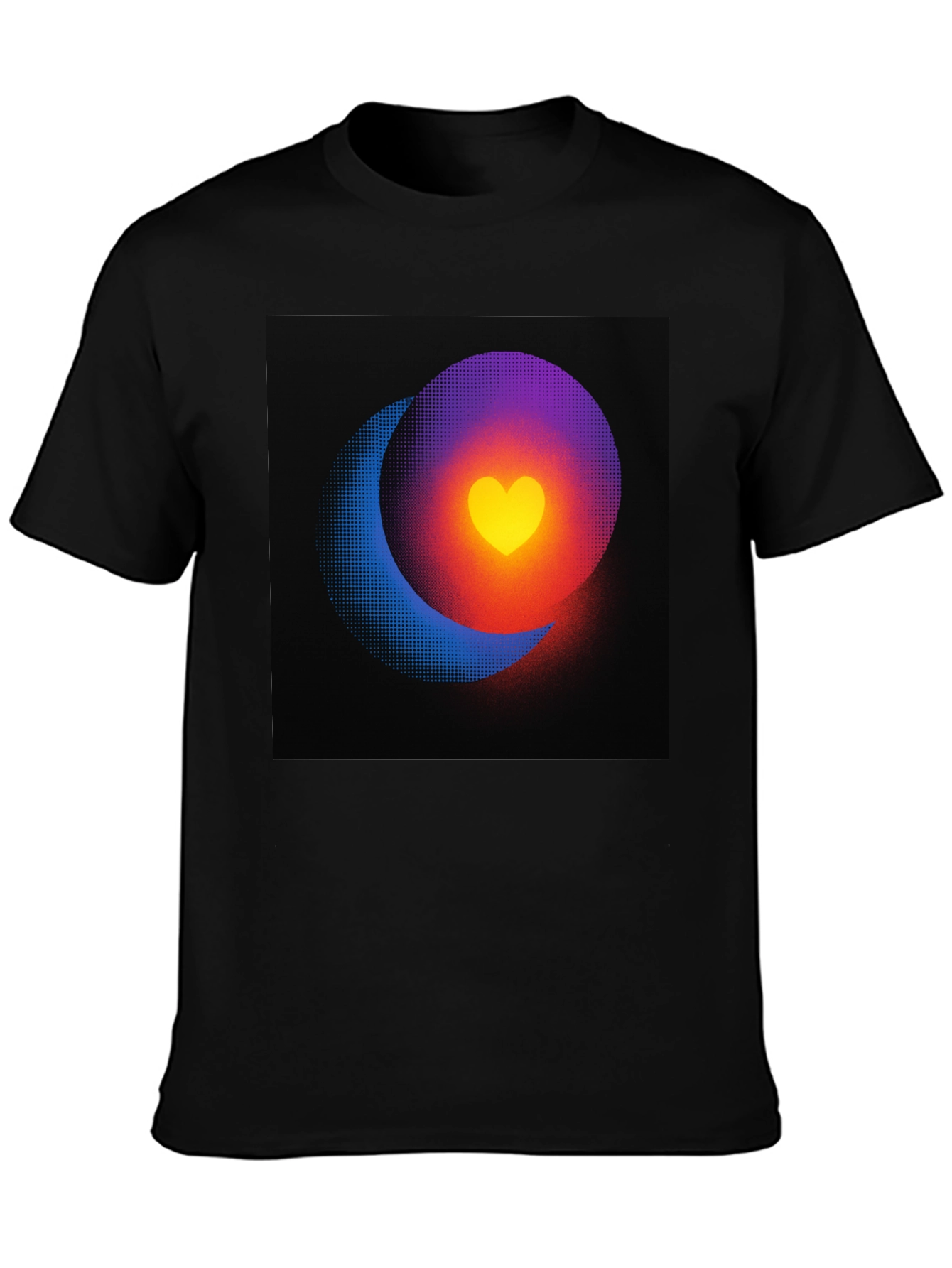 Heart Eclipse Black T-Shirt
