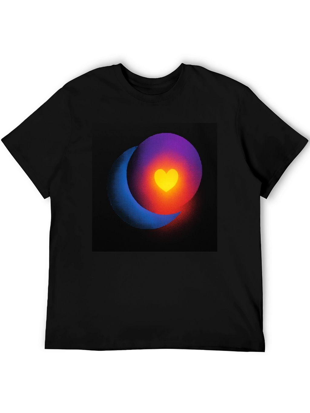 Heart Eclipse Black T-Shirt