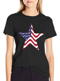 American Flag Star Graphic Tee - Patriotic Pride