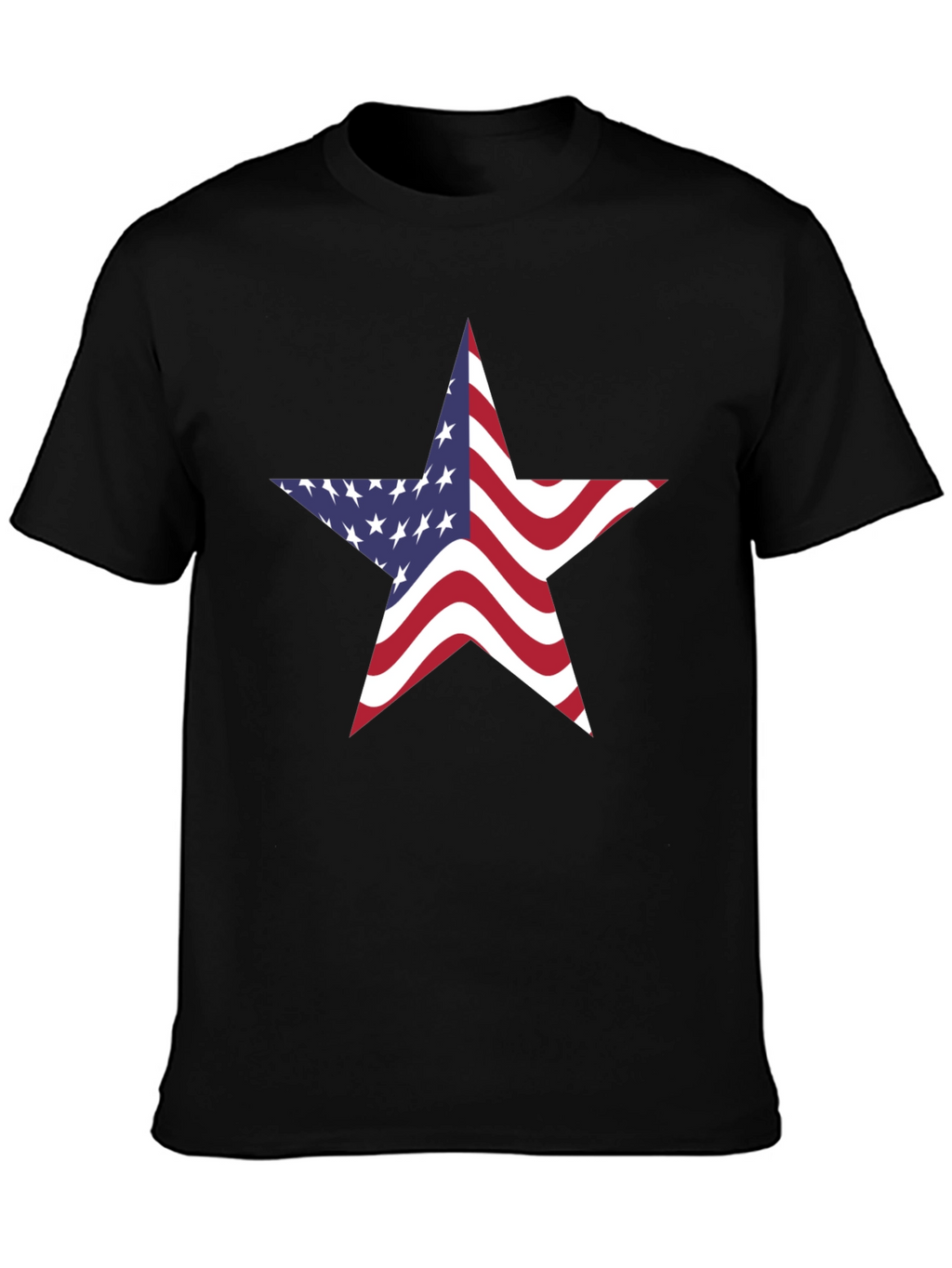American Flag Star Graphic Tee - Patriotic Pride