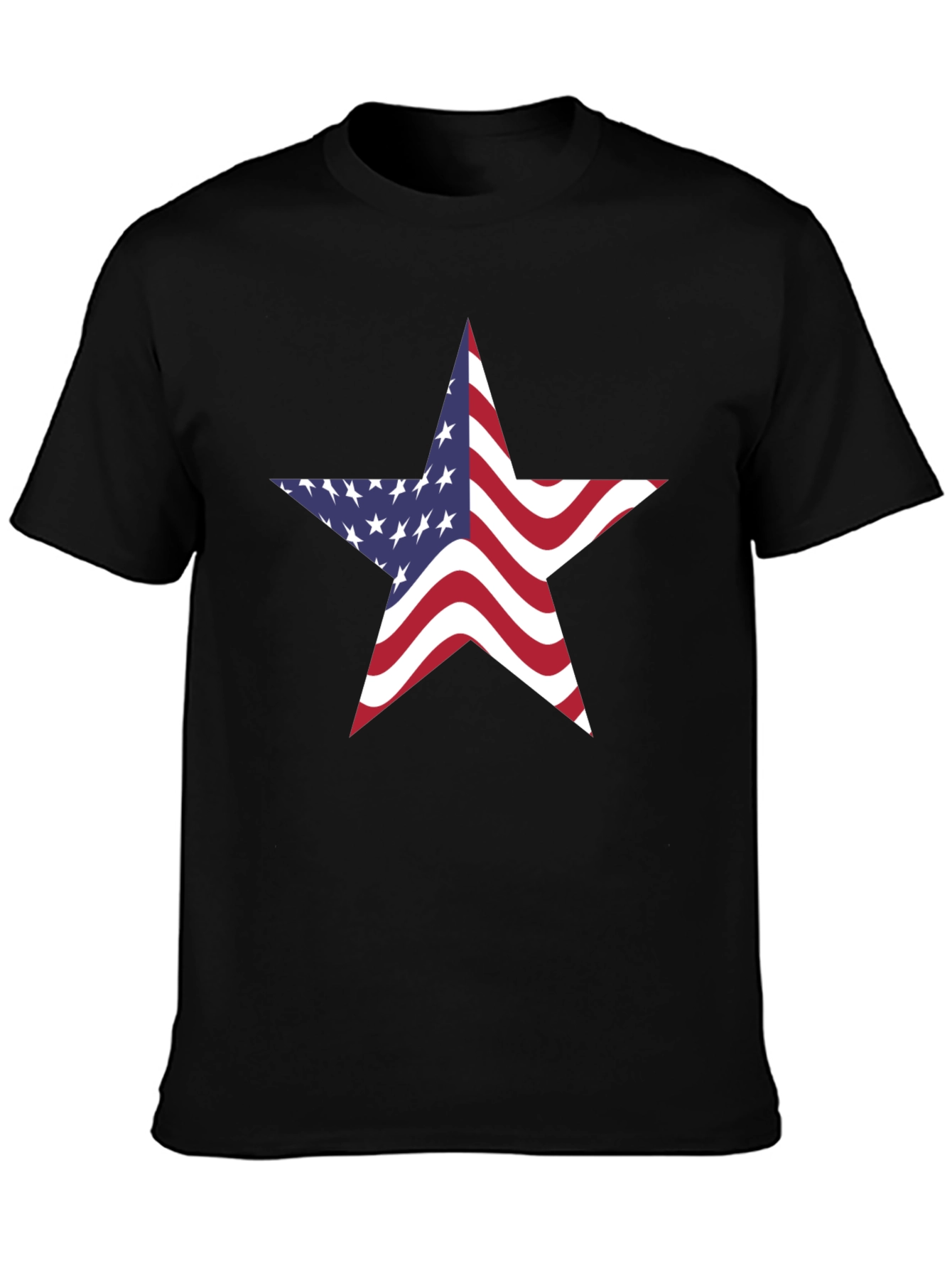 American Flag Star Graphic Tee - Patriotic Pride