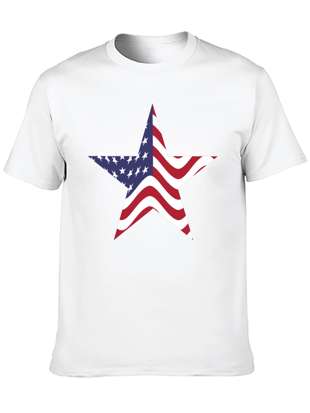 American Flag Star Graphic Tee - Patriotic Pride