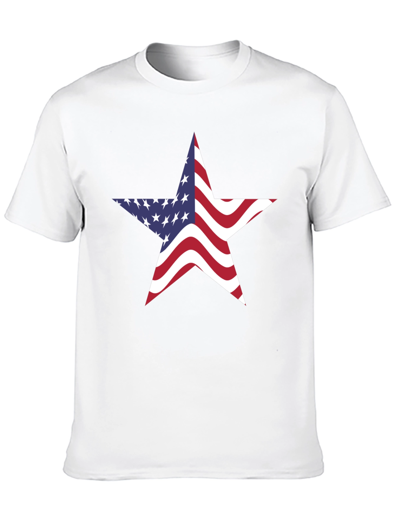 American Flag Star Graphic Tee - Patriotic Pride