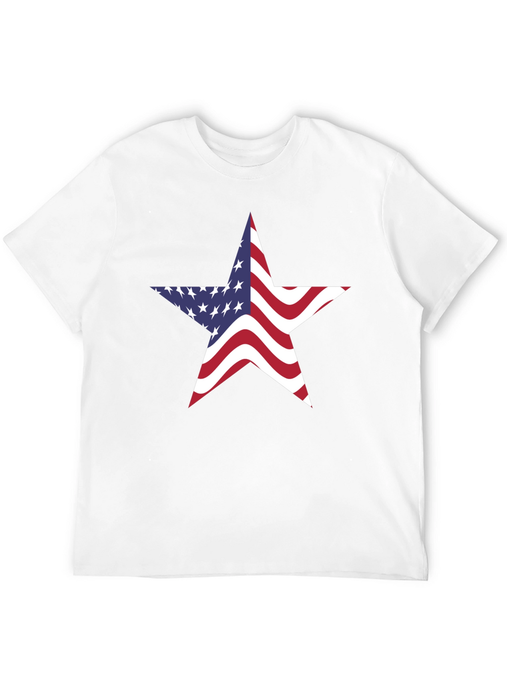 American Flag Star Graphic Tee - Patriotic Pride