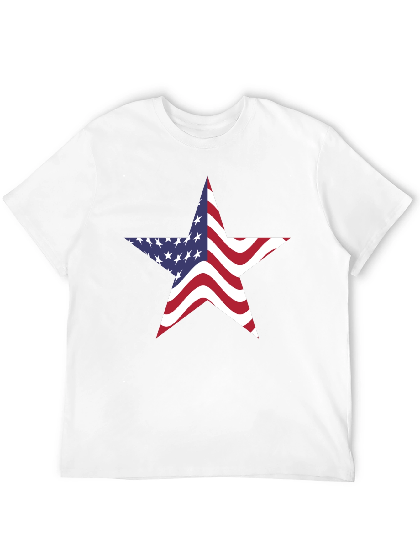 American Flag Star Graphic Tee - Patriotic Pride