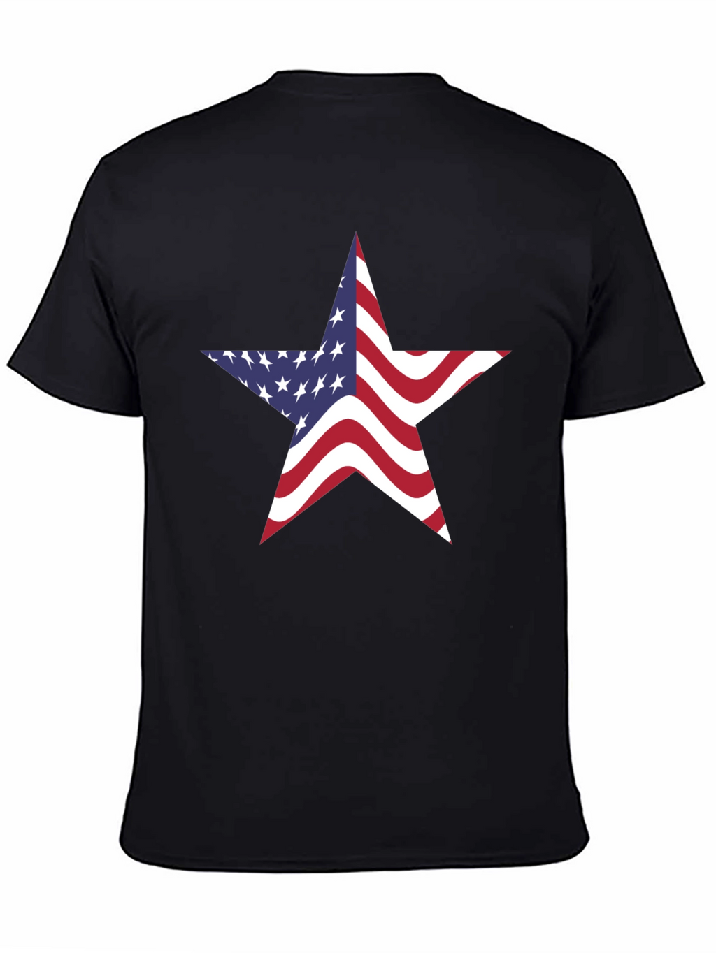 American Flag Star Graphic Tee - Patriotic Pride