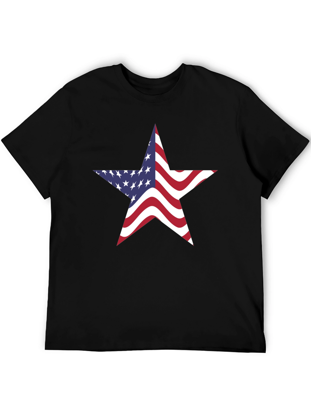American Flag Star Graphic Tee - Patriotic Pride