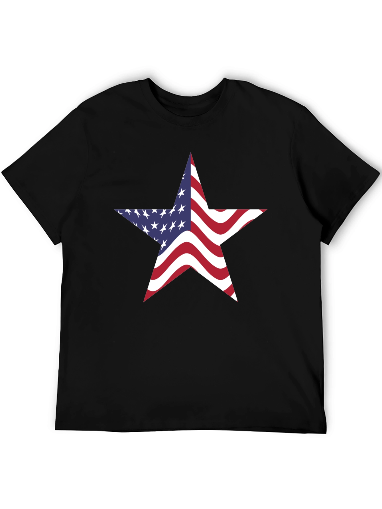 American Flag Star Graphic Tee - Patriotic Pride