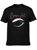Brows = Art Graphic Tee - Stylish Cotton T-Shirt