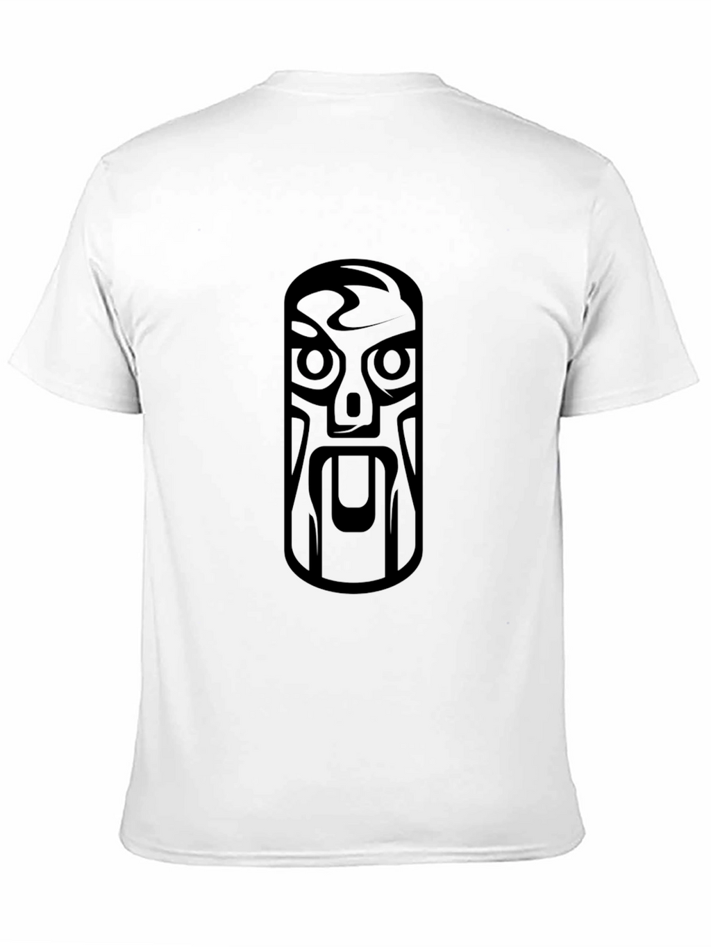 Tribal Mask Graphic Black T-Shirt