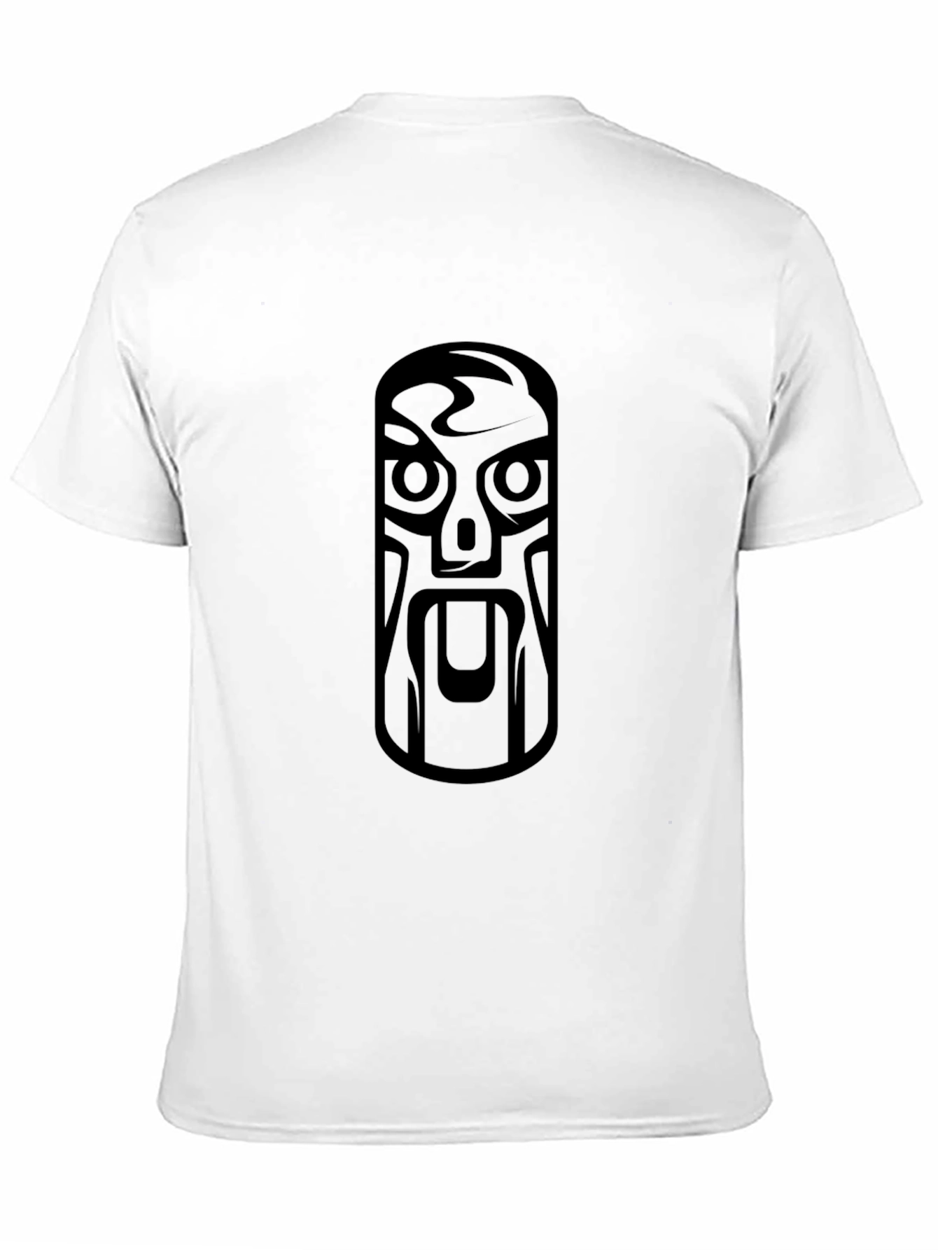 Tribal Mask Graphic Black T-Shirt