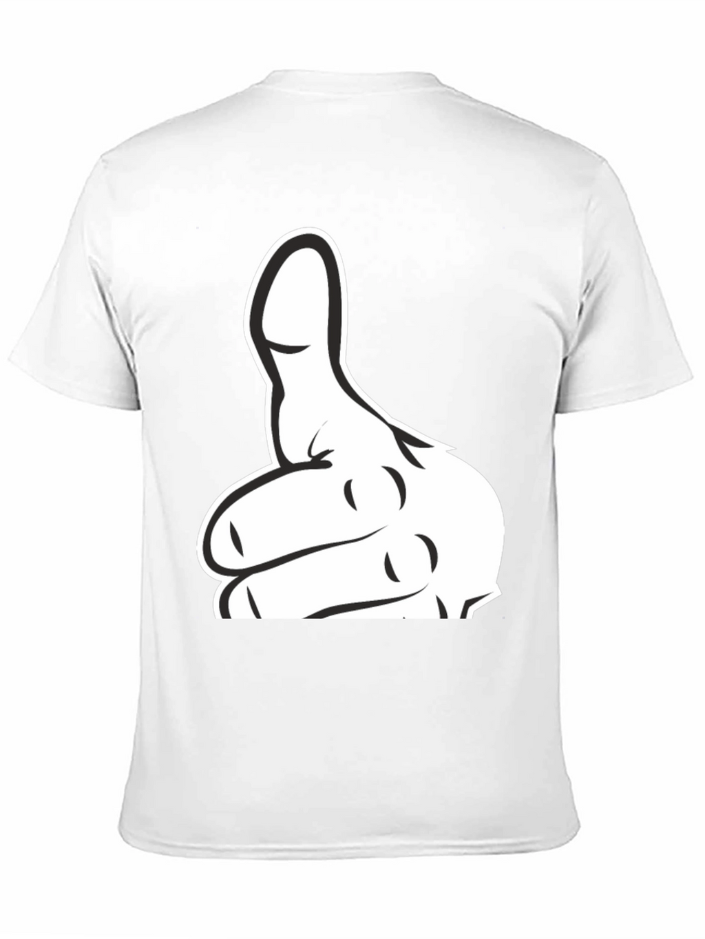 Thumbs Up Graphic T-Shirt - Black Cotton Tee