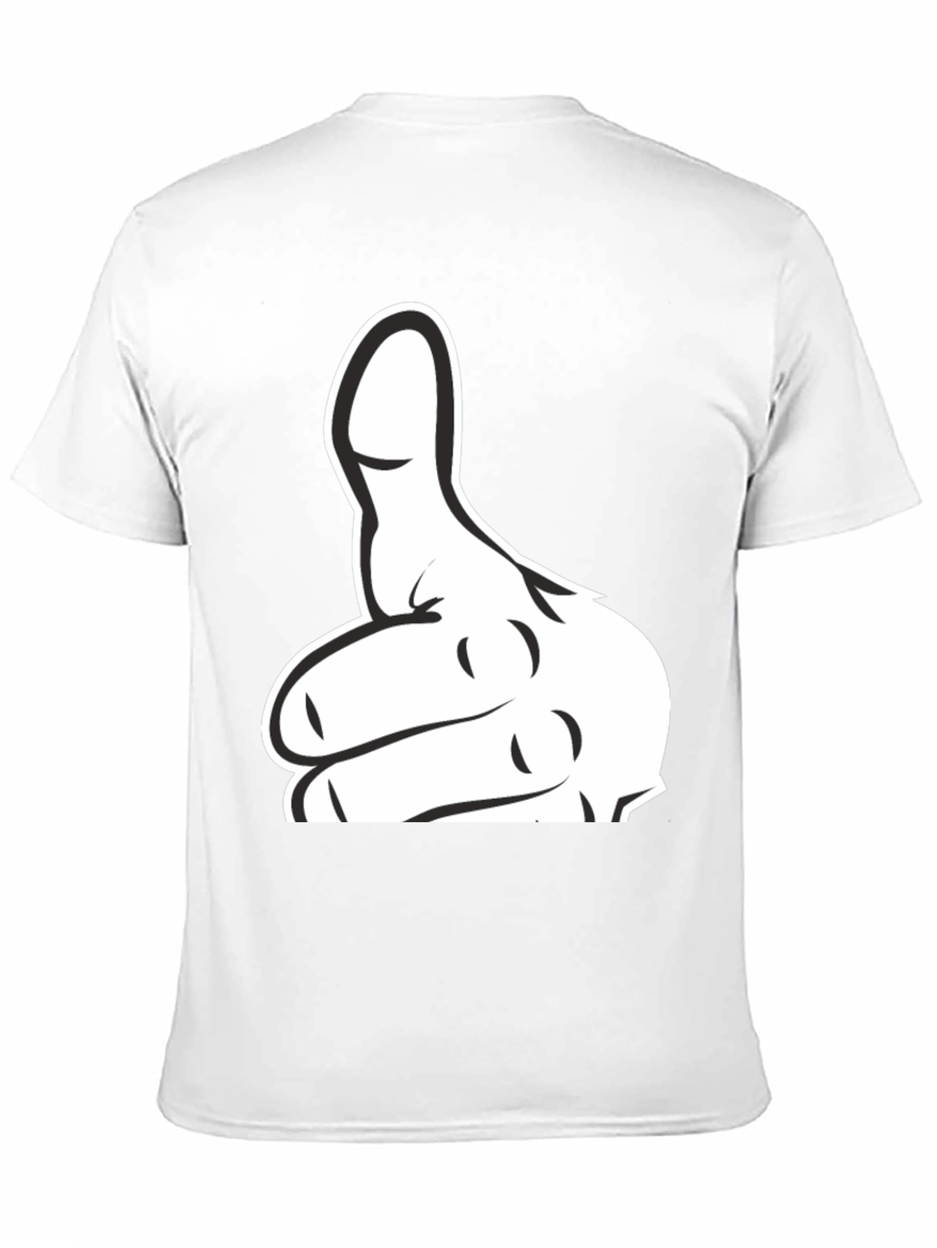 Thumbs Up Graphic T-Shirt - Black Cotton Tee