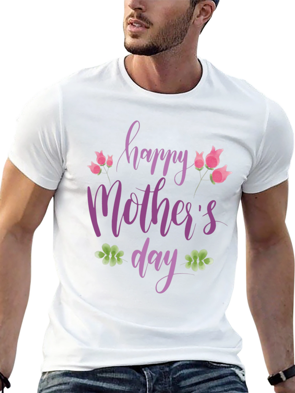 Happy Mothers Day Floral T-Shirt