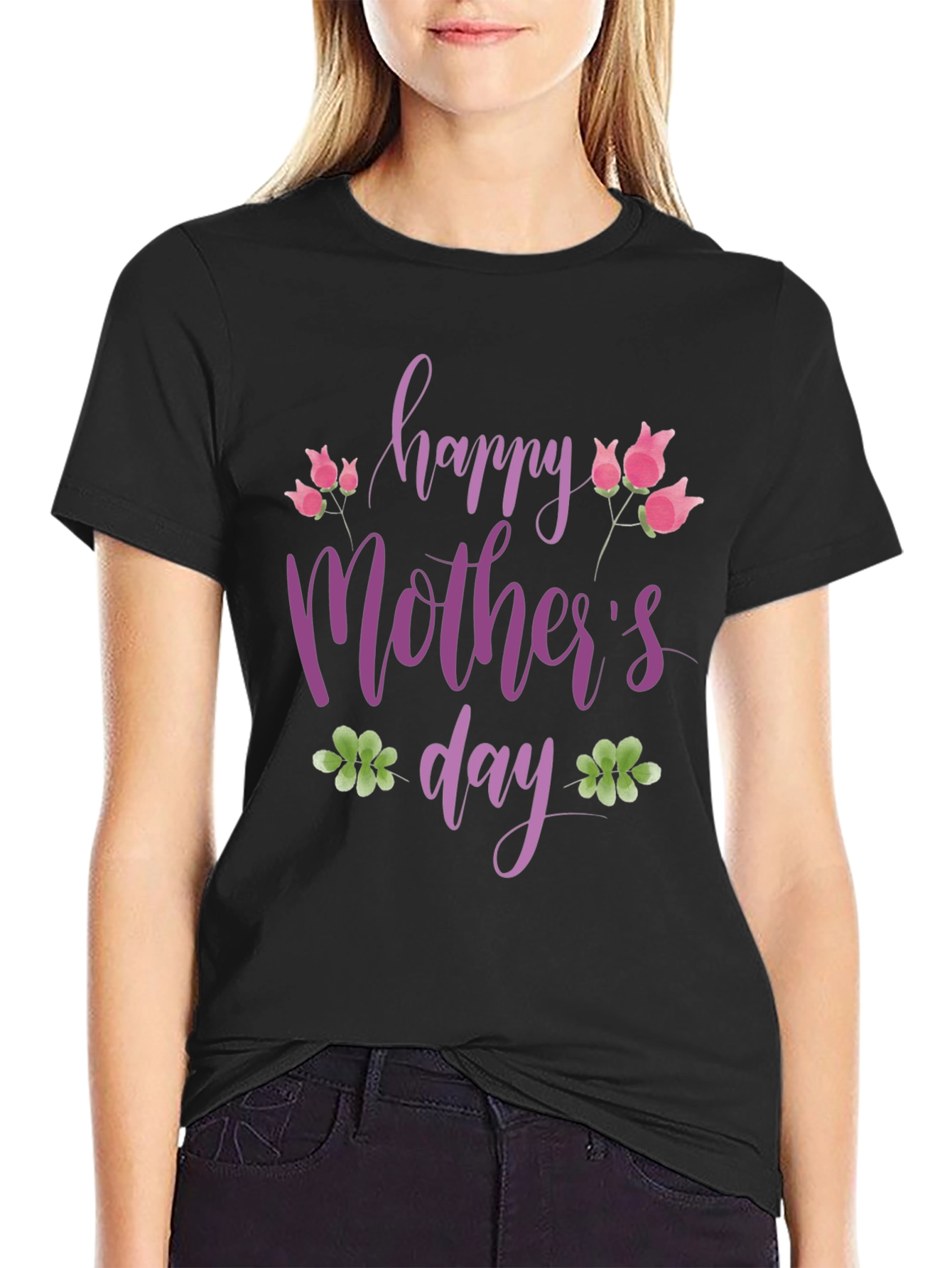 Happy Mothers Day Floral T-Shirt