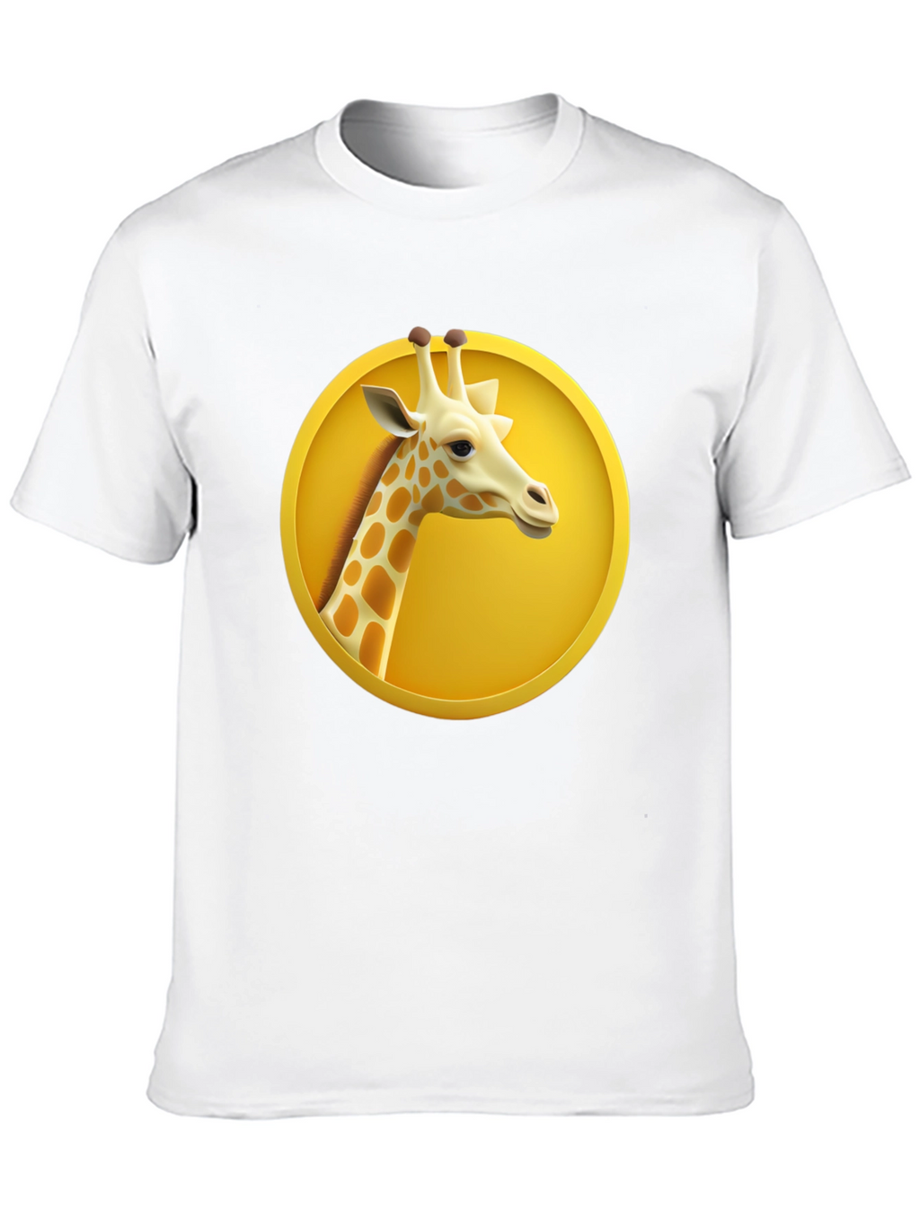 Giraffe in Circle Graphic T-Shirt