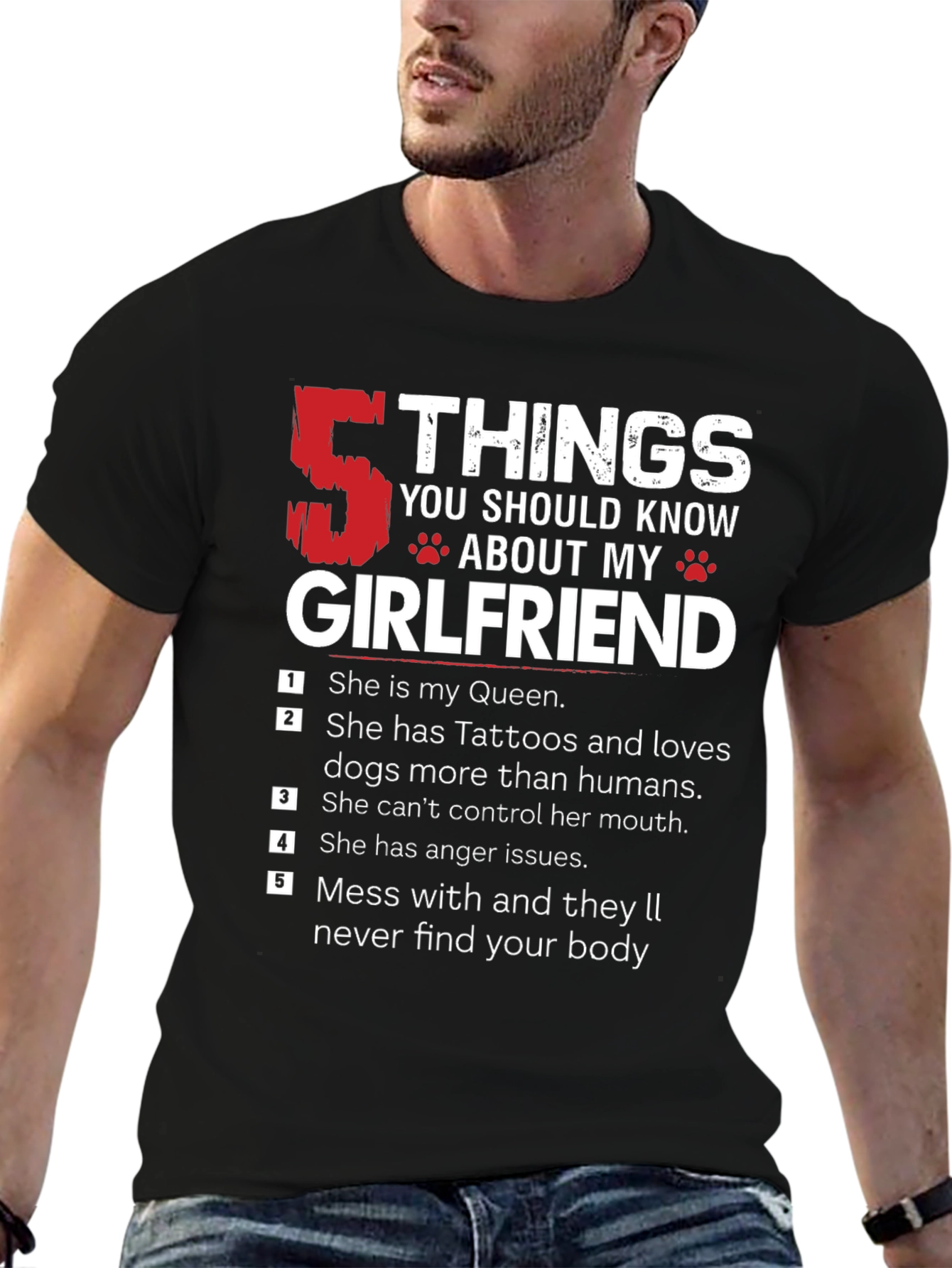 5 Things About My Girlfriend Graphic T-Shirt