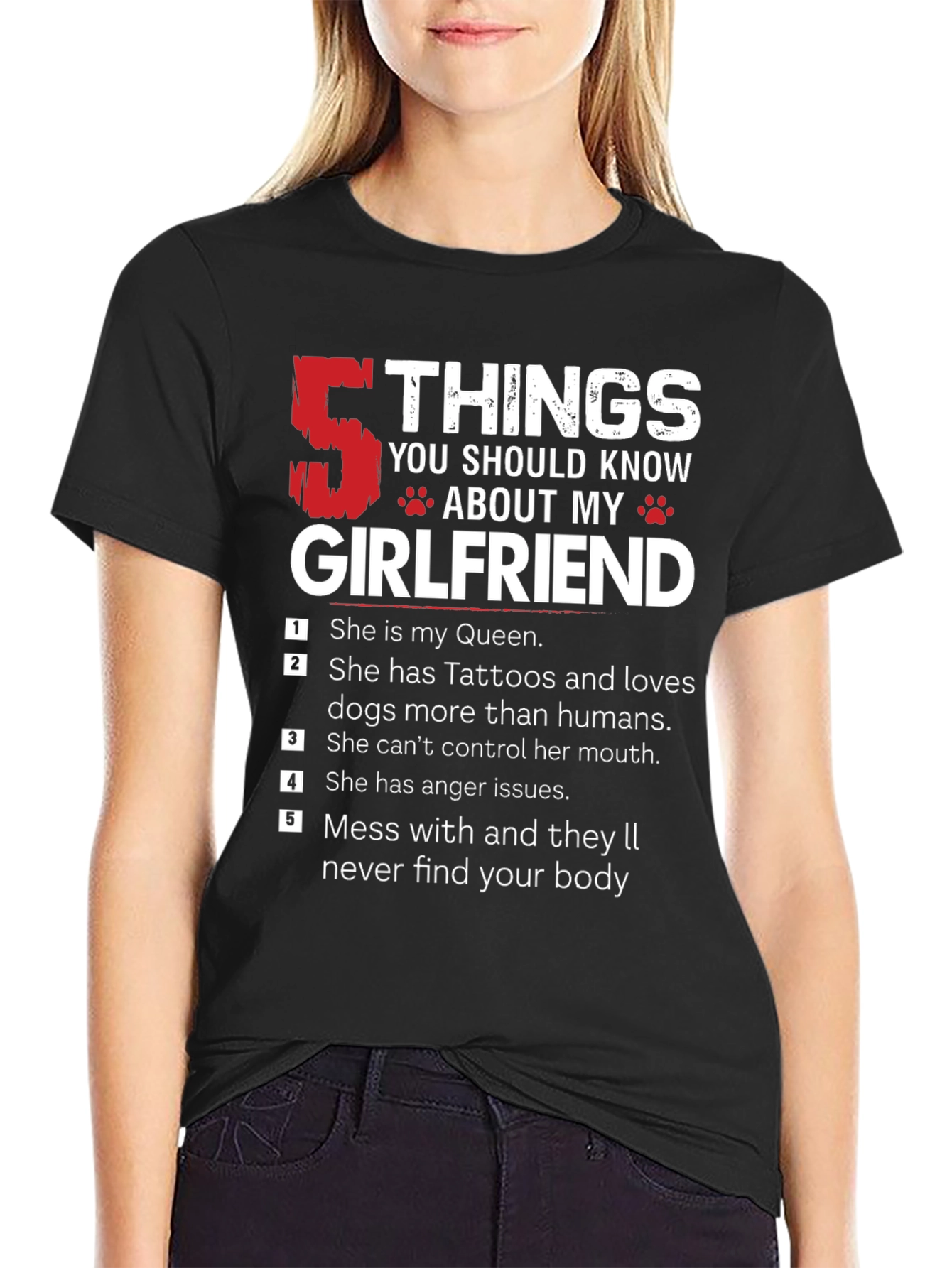 5 Things About My Girlfriend Graphic T-Shirt